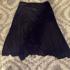 Black knee length flowy Christine Gerard skirt